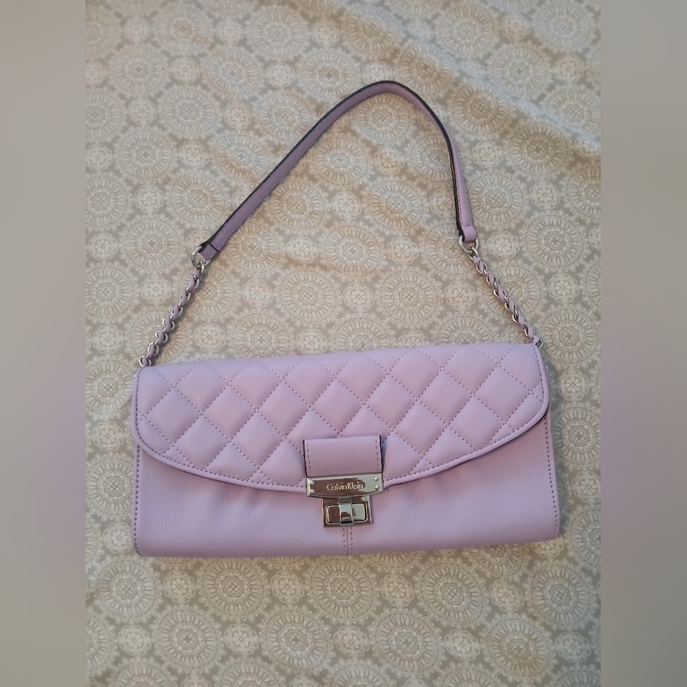 Calvin Klein Lavender Purple Shoulder Purse